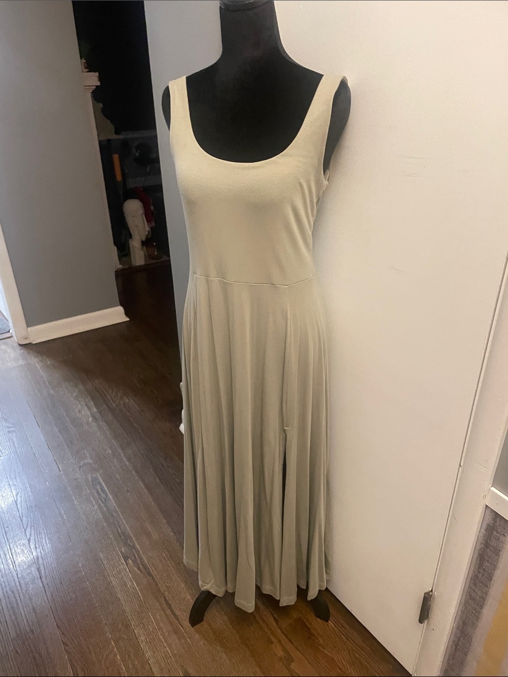American Eagle Outfitters Sleeveless Sage Midi Dress